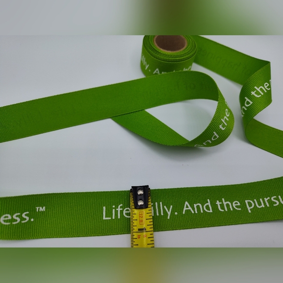 Lilly Pulitzer Ribbon Two (2) Yards Green Grosgrain Life Lilly Gift Wrap Bow - Picture 4 of 4